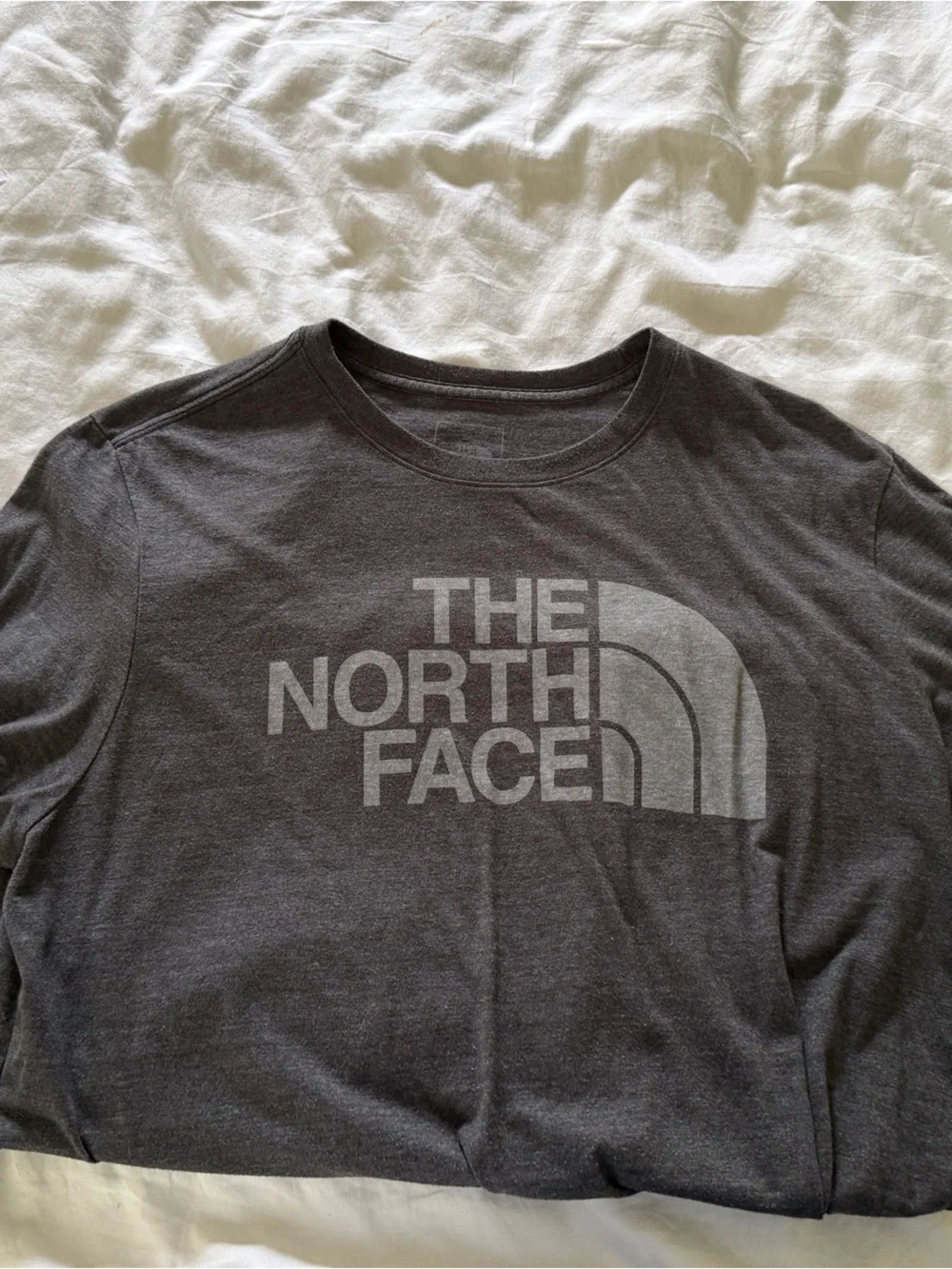 The North Face Dark Charcoal Logo Crew Tee